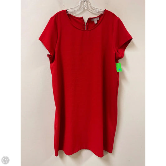 Dress Casual Short By Chelsea 28 In Red, Size: 2x