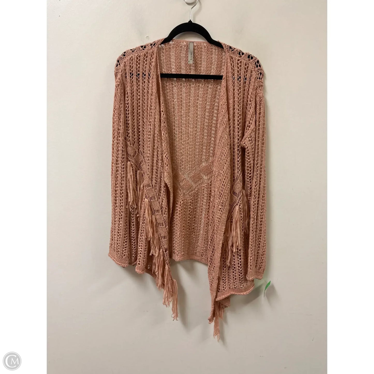 Sweater Cardigan By Entro In Pink, Size: S