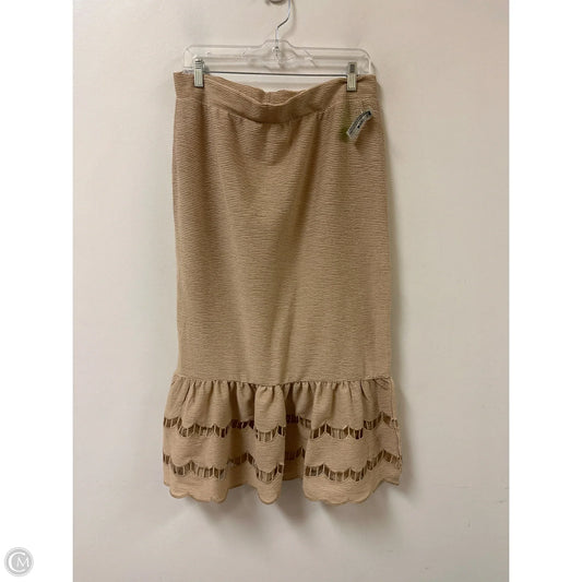 Skirt Maxi By Clothes Mentor In Cream, Size: Xl