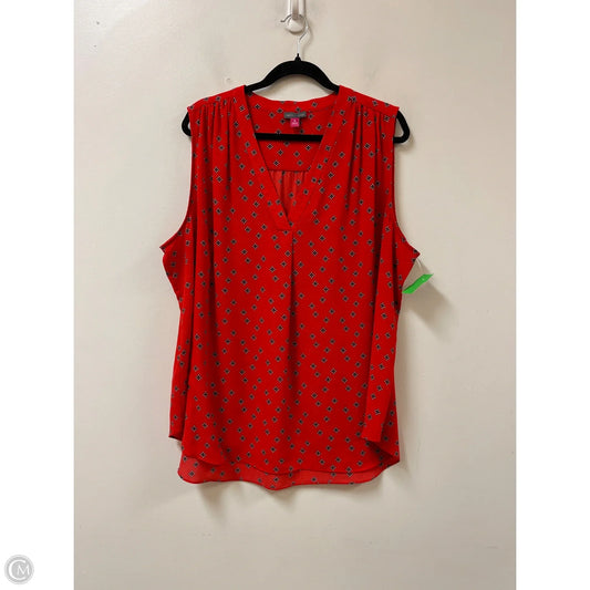 Top Sleeveless By Vince Camuto In Orange, Size: 3x