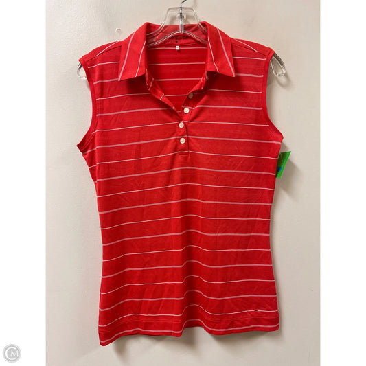 Athletic Top Short Sleeve By Nike Apparel In Red, Size: S