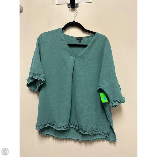 Top Short Sleeve By Clothes Mentor In Green, Size: M