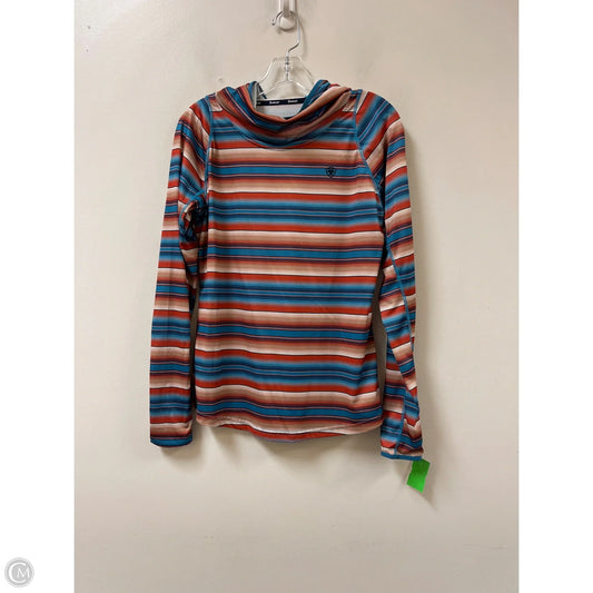 Athletic Sweatshirt Hoodie By Ariat In Multi-colored, Size: M