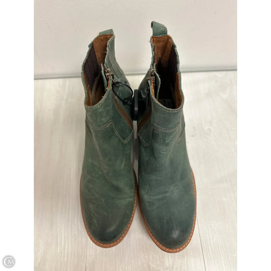 Boots Ankle Heels By Sofft In Green, Size: 8.5