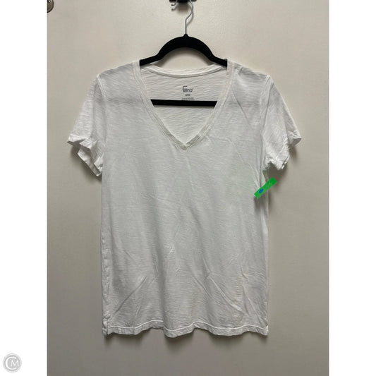 Top Short Sleeve Basic By Felina In White, Size: M