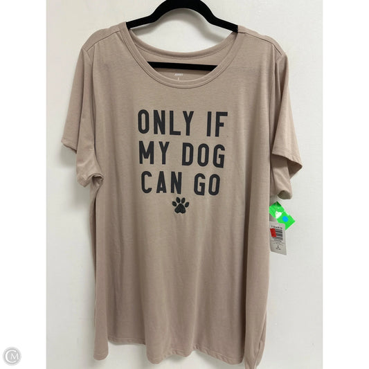 Top Short Sleeve By Torrid In Cream, Size: 3x