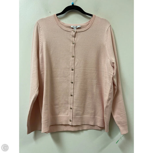 Sweater By Chicos In Pink, Size: Xl