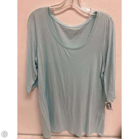 Top Long Sleeve By Pure Jill In Blue, Size: Xl
