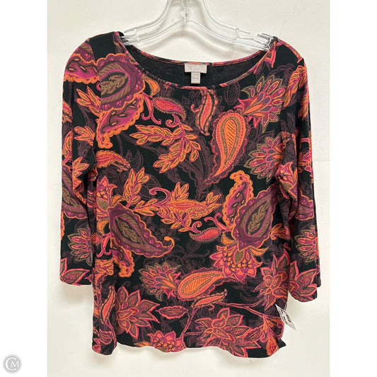 Top Long Sleeve By J. Jill In Multi-colored, Size: S