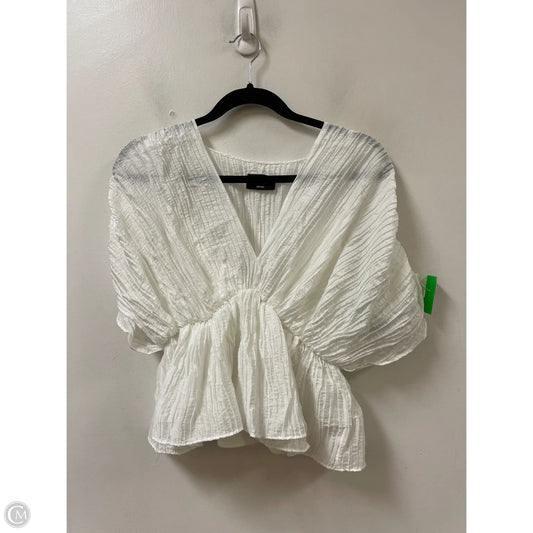 Top 2pc Short Sleeve By Vici In White, Size: S