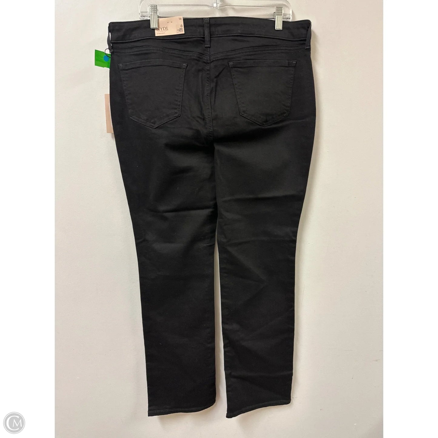 Jeans Straight By Not Your Daughters Jeans In Black, Size: 16