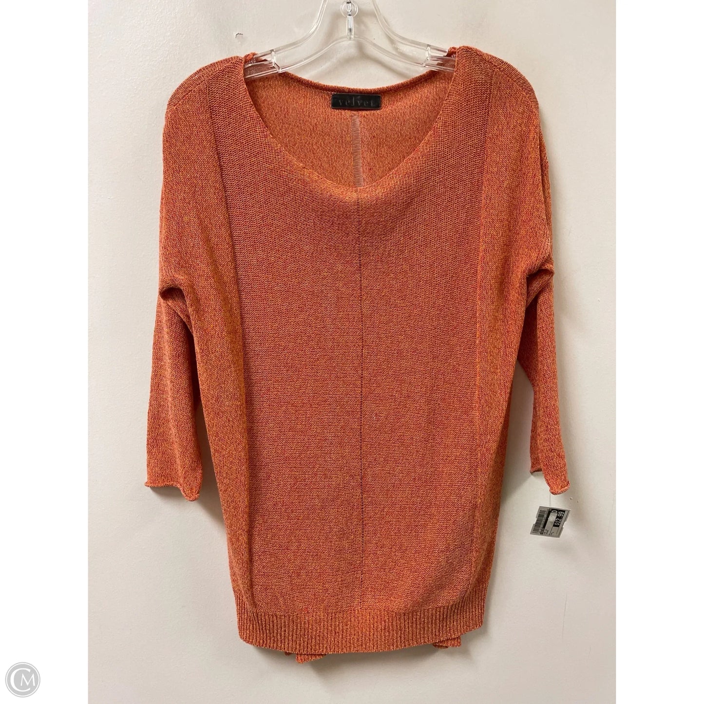 Top Long Sleeve By Velvet In Orange, Size: L