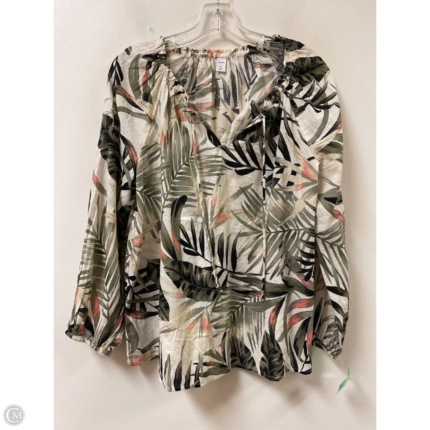 Top Long Sleeve By Old Navy In Green, Size: M