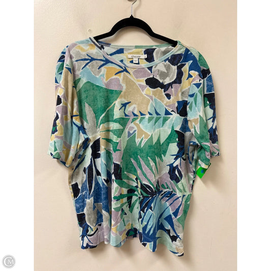 Top Short Sleeve By Chicos In Multi-colored, Size: 2x