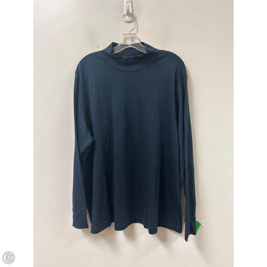 Top Long Sleeve By La Belle In Navy, Size: 3x