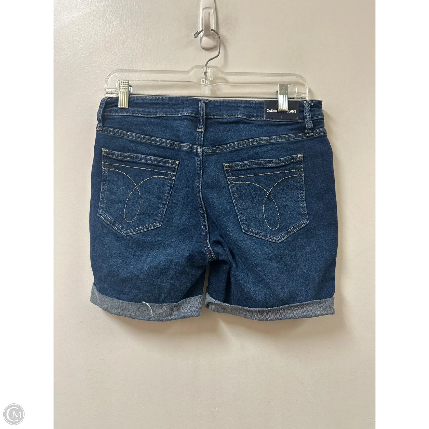 Shorts By Calvin Klein In Blue Denim, Size: 8