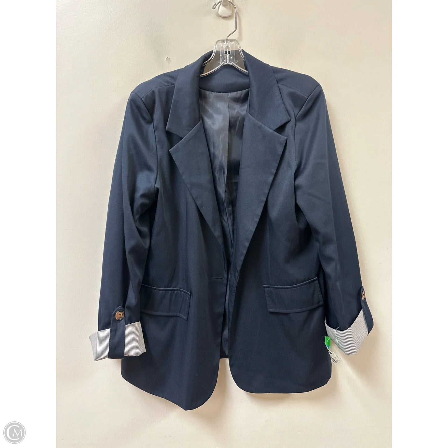 Blazer By Clothes Mentor In Navy, Size: 2x