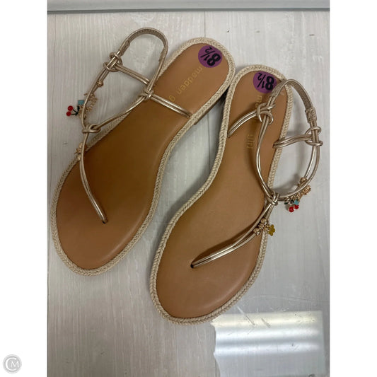 Sandals Flats By Madden Girl In Gold, Size: 8.5