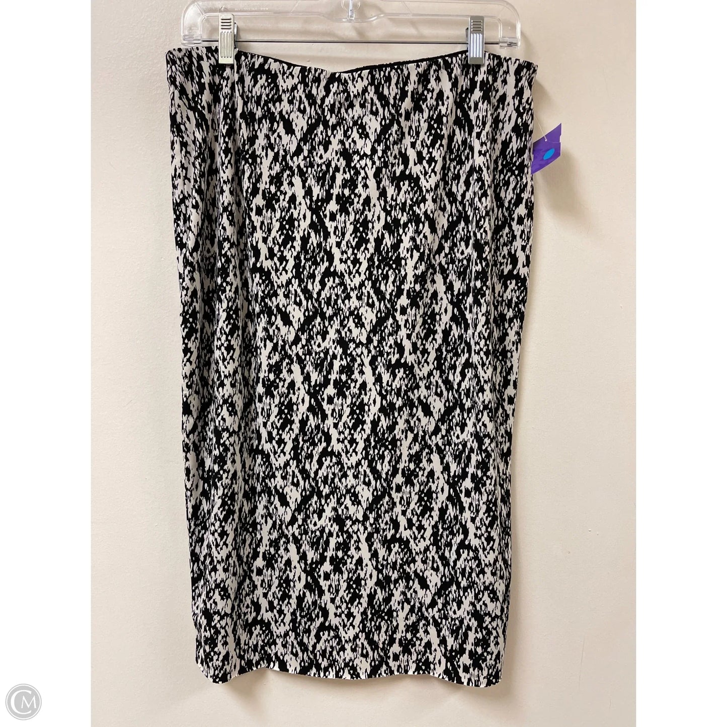 Skirt Maxi By Vince Camuto In Black & White, Size: 10