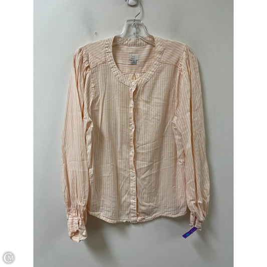 Blouse Long Sleeve By A New Day In Orange, Size: 2x
