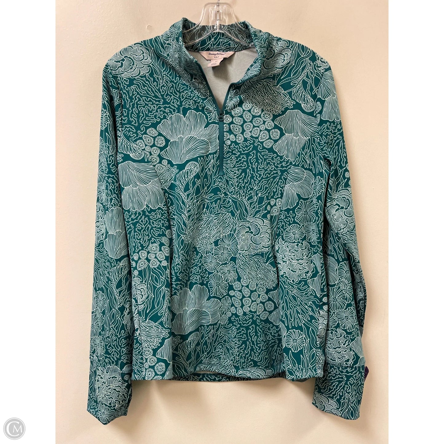 Athletic Sweatshirt Collar By Tommy Bahama In Green, Size: L