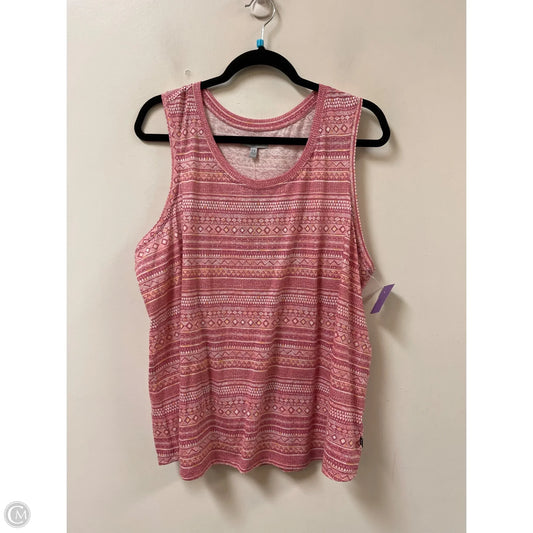 Top Sleeveless By Clothes Mentor In Pink, Size: 2x