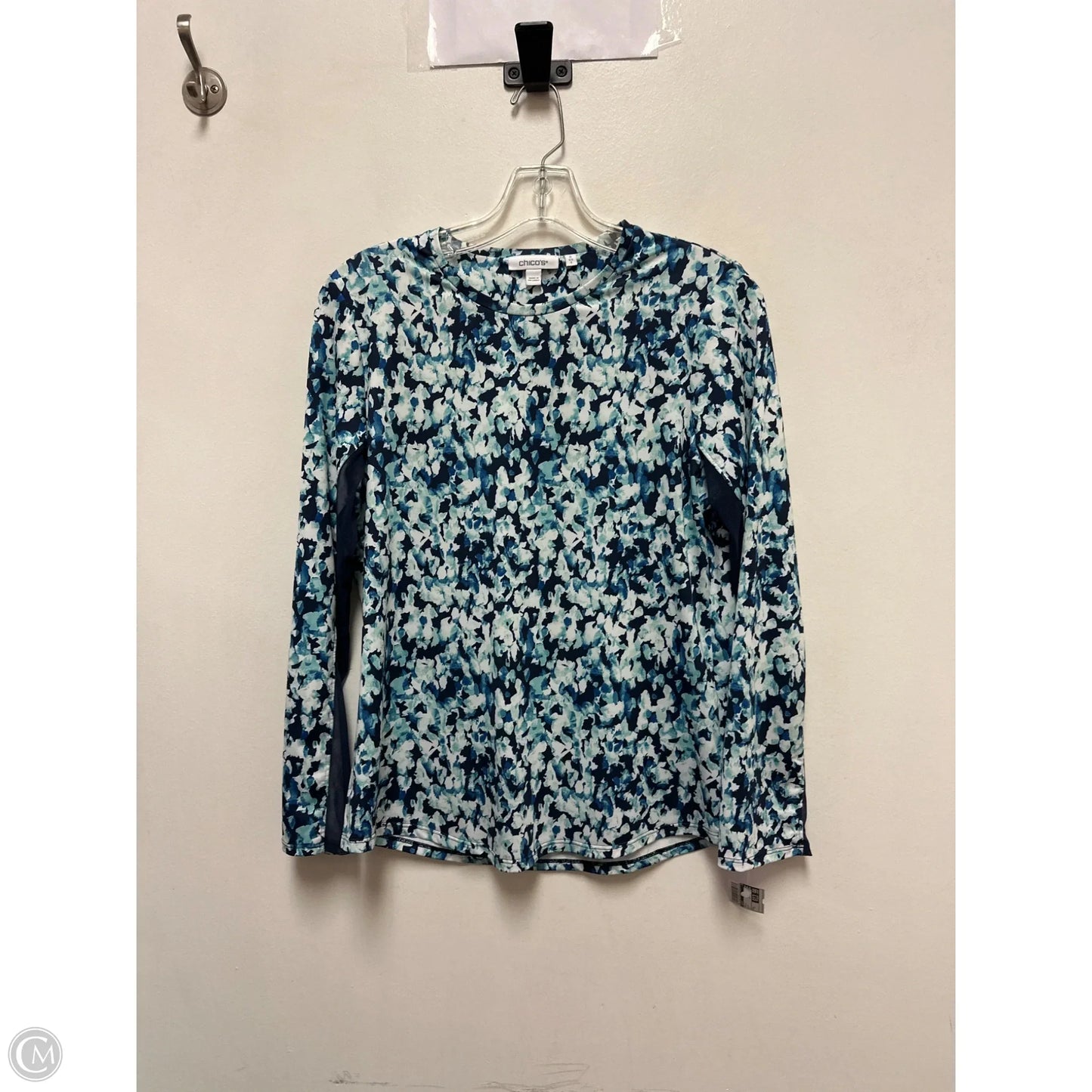 Top Long Sleeve By Chicos In Blue, Size: S