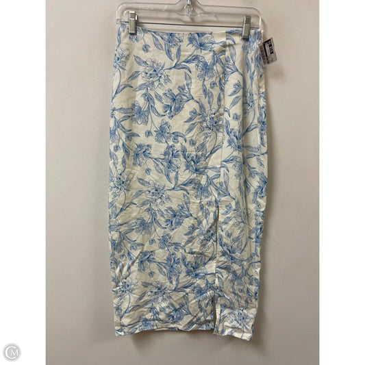 Skirt Maxi By A New Day In Blue & White, Size: 2