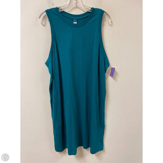 Dress Casual Midi By Old Navy In Green, Size: Xl