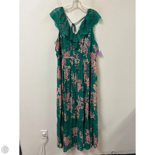 Dress Casual Maxi By Torrid In Green, Size: 2x