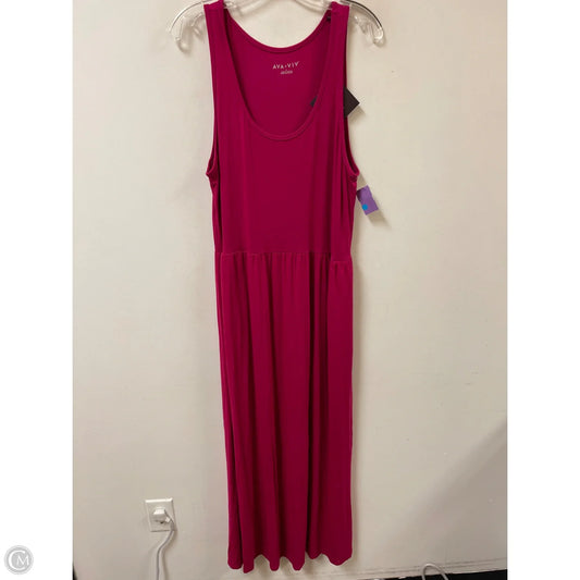 Dress Casual Maxi By Ava & Viv In Pink, Size: 1x