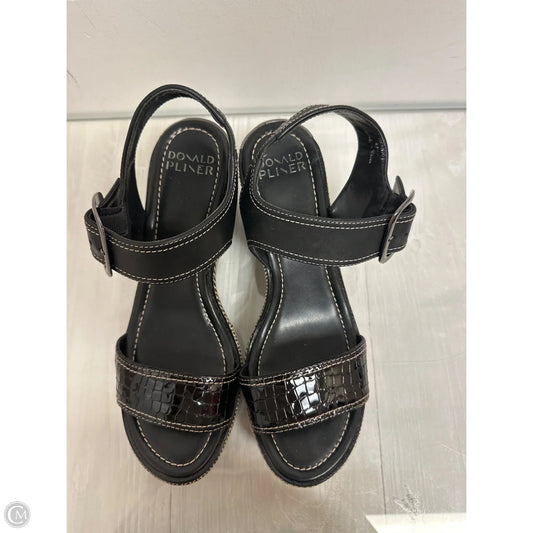 Shoes Heels Wedge By Donald Pliner In Black, Size: 9.5