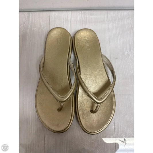 Sandals Flip Flops By Olukai In Gold, Size: 9