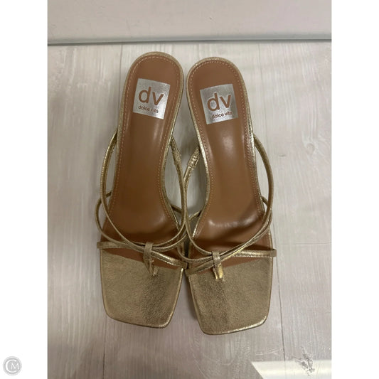 Shoes Heels Stiletto By Dolce Vita In Gold, Size: 9