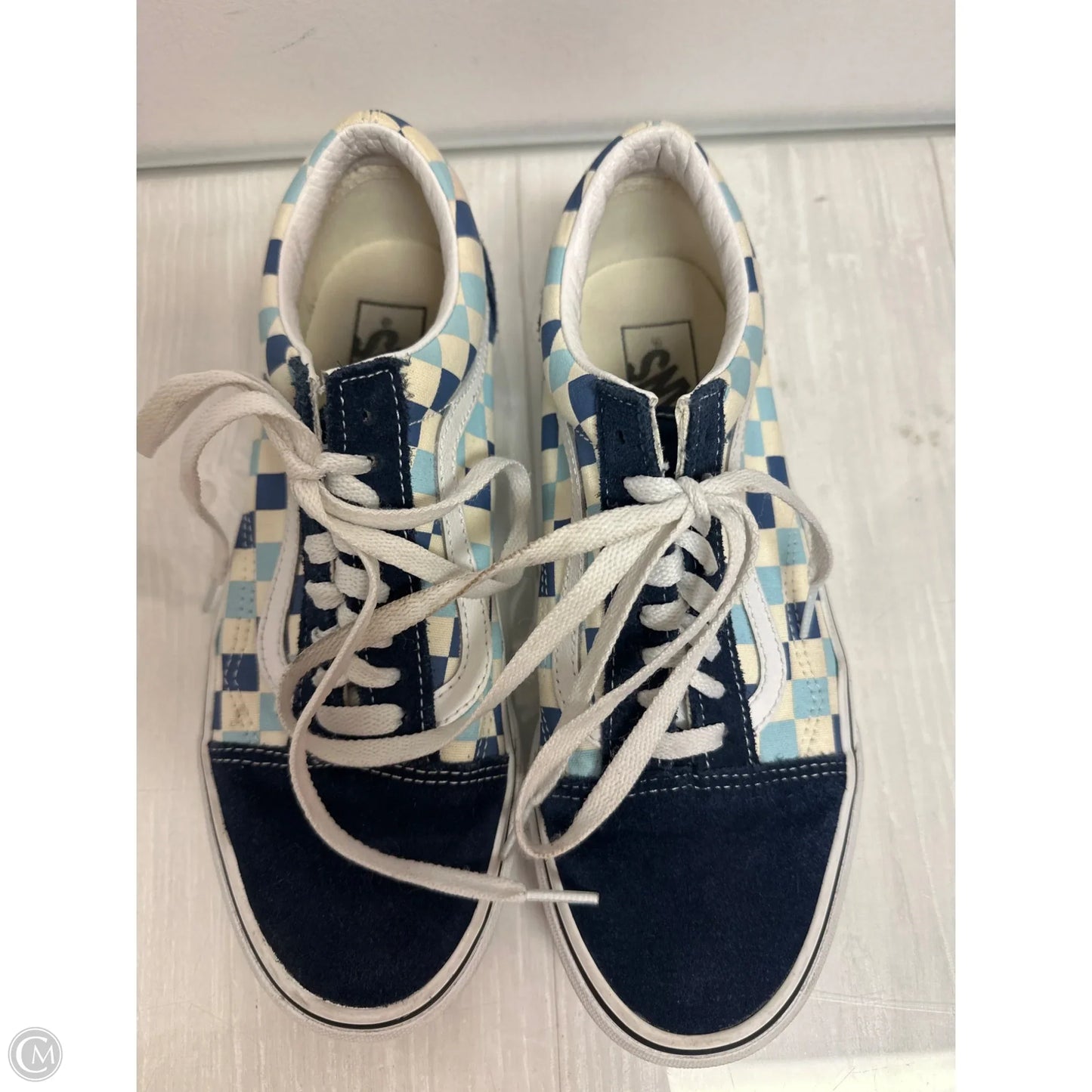 Shoes Athletic By Vans In Navy, Size: 9