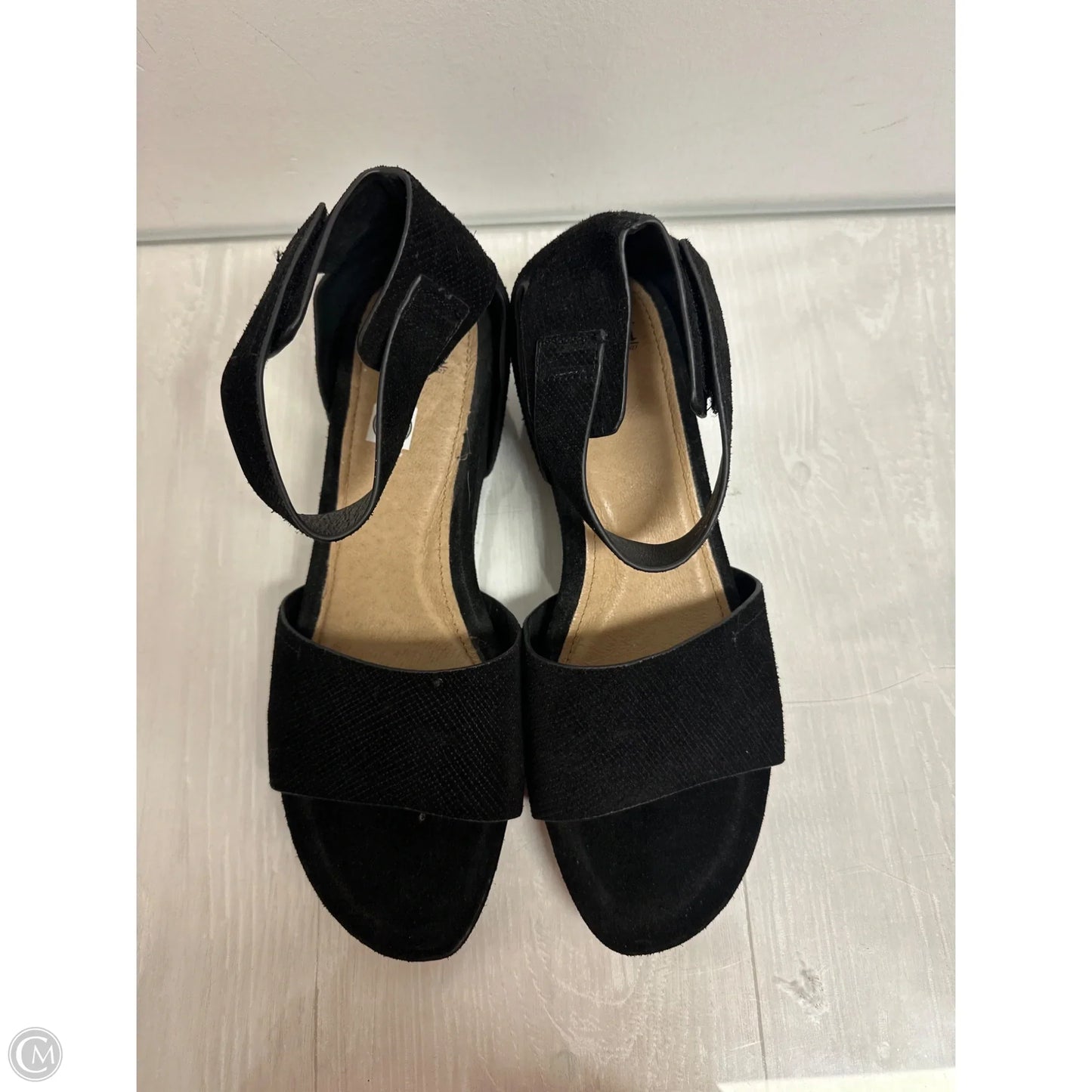 Shoes Heels Wedge By Sofft In Black, Size: 11