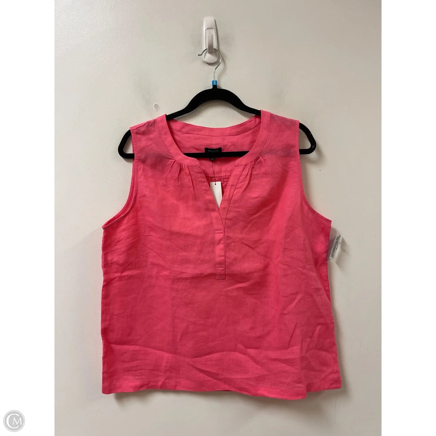 Top Sleeveless By Talbots In Pink, Size: L