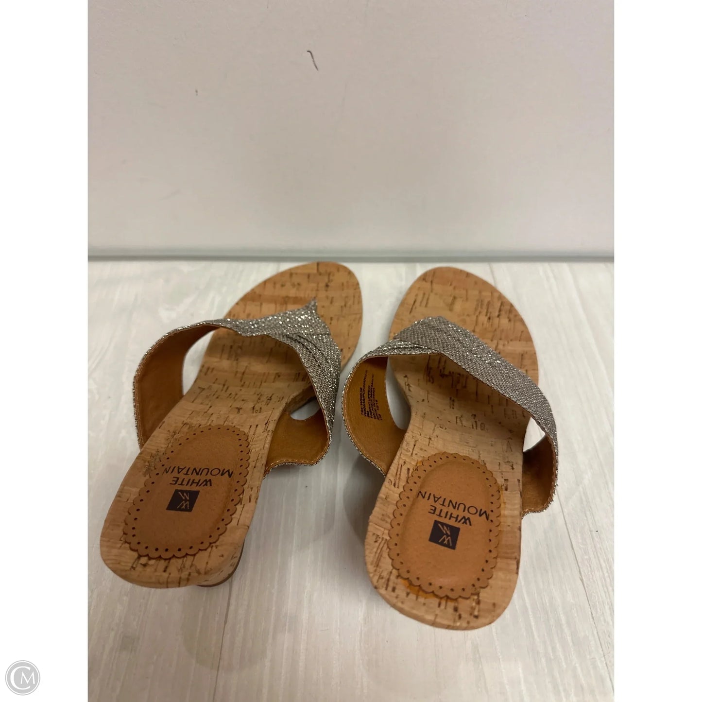 Sandals Heels Wedge By White Mountain In Gold, Size: 10