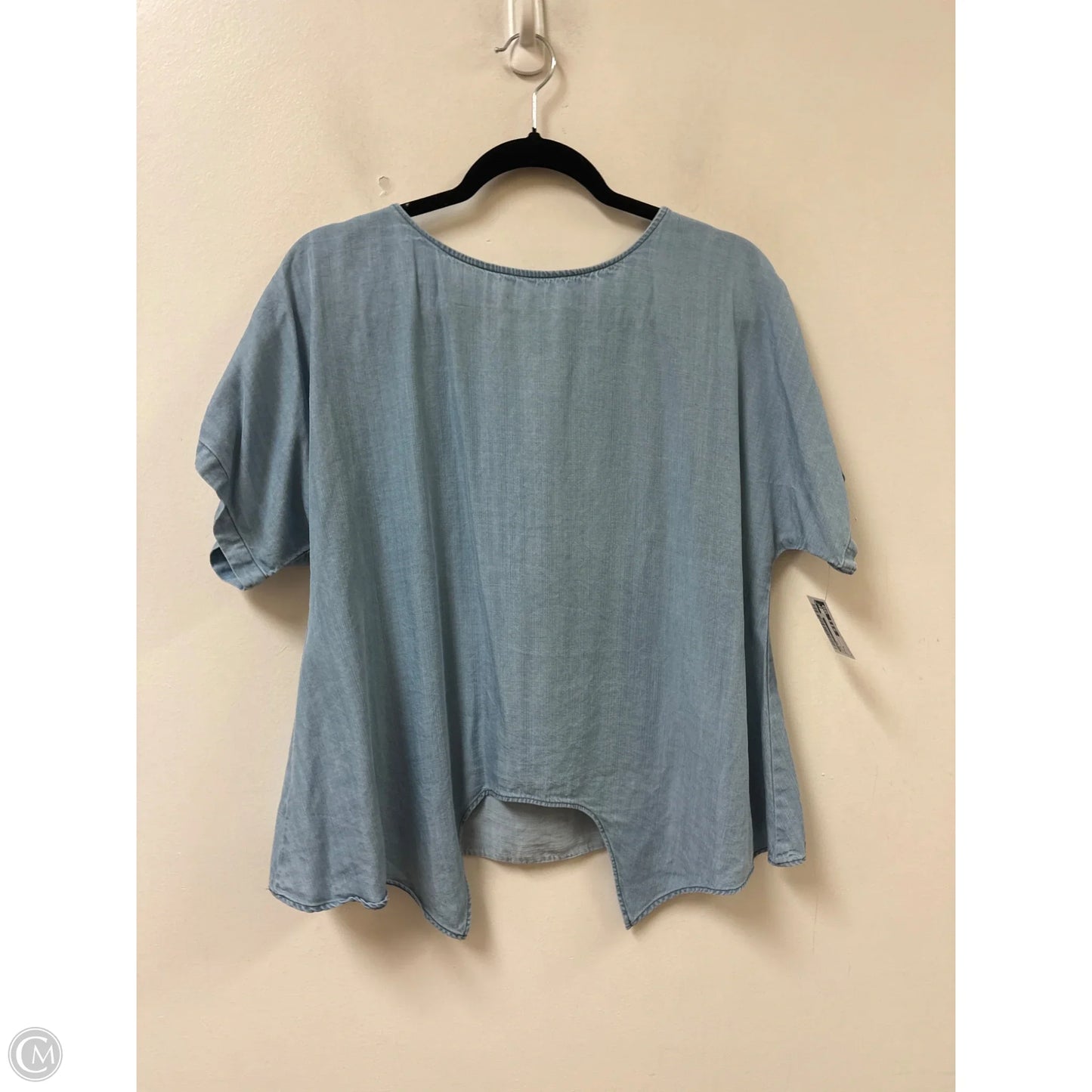 Top Short Sleeve By Loft In Blue, Size: S
