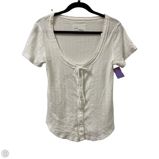 Top Short Sleeve By Aerie In White, Size: M
