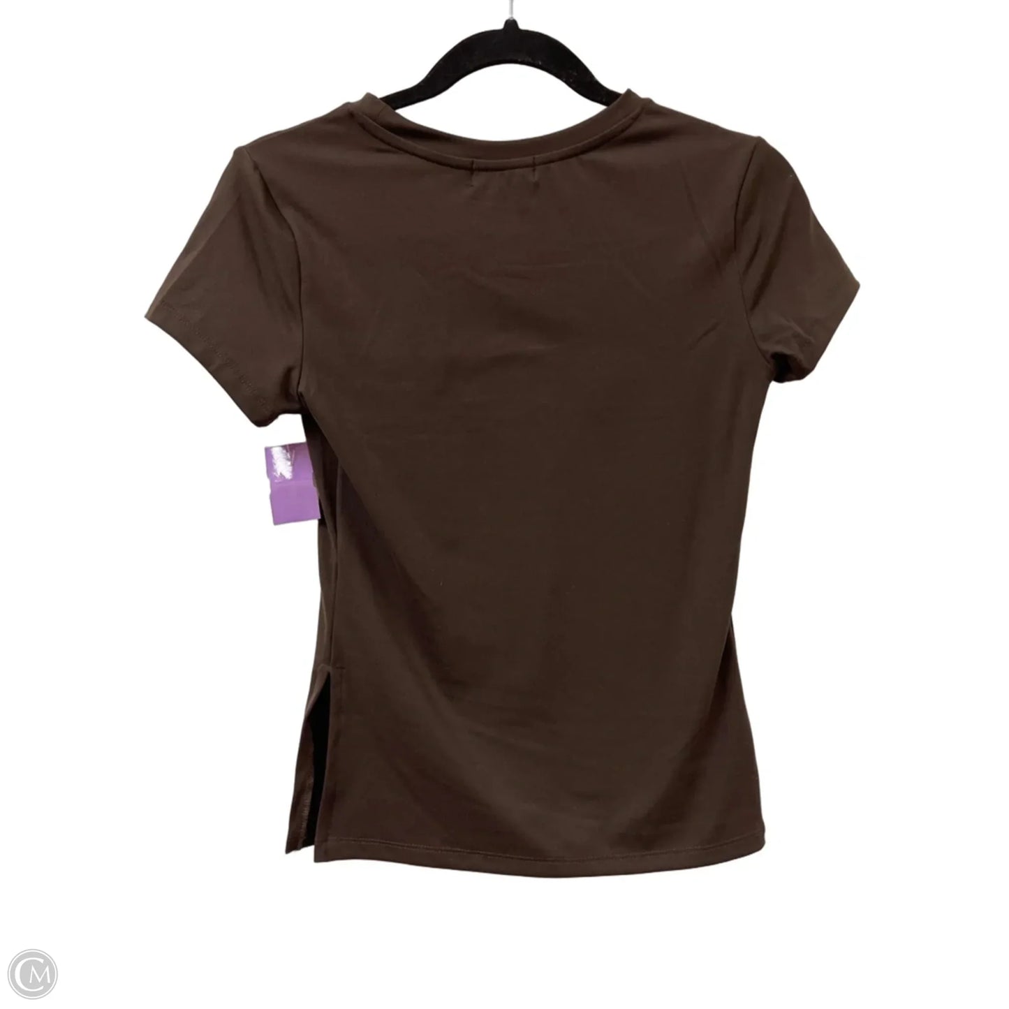 Top Short Sleeve By Clothes Mentor In Brown, Size: S