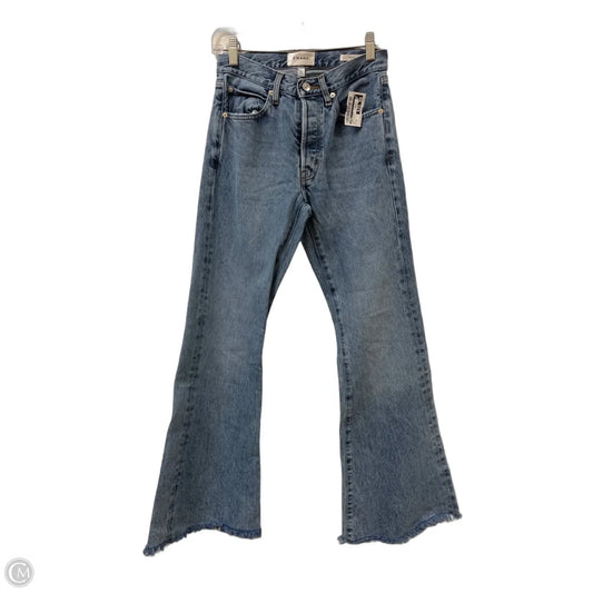 Jeans Flared By Frame In Blue Denim, Size: 0