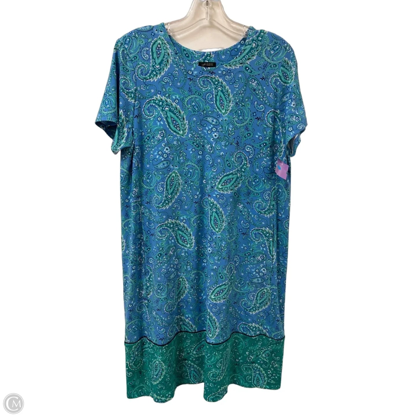 Dress Casual Midi By J. Jill In Blue & Green, Size: M