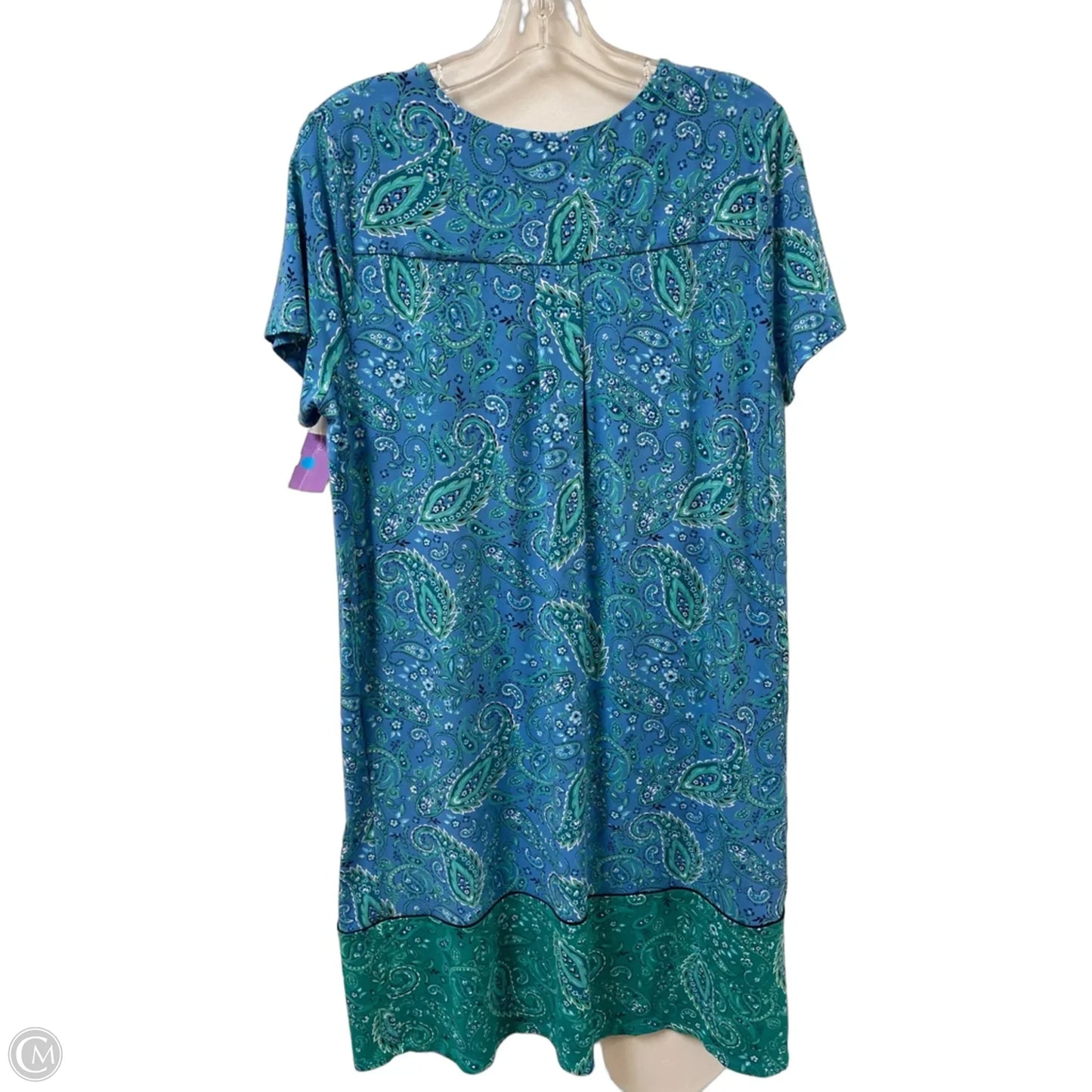 Dress Casual Midi By J. Jill In Blue & Green, Size: M