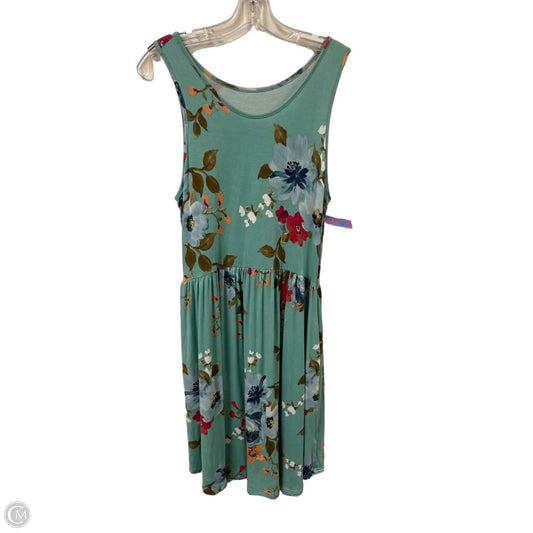 Dress Casual Midi By Clothes Mentor In Green, Size: L