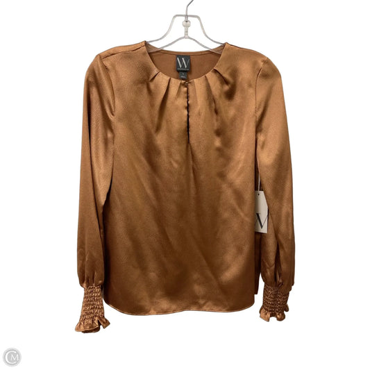 Top Long Sleeve By Worthington In Gold, Size: S