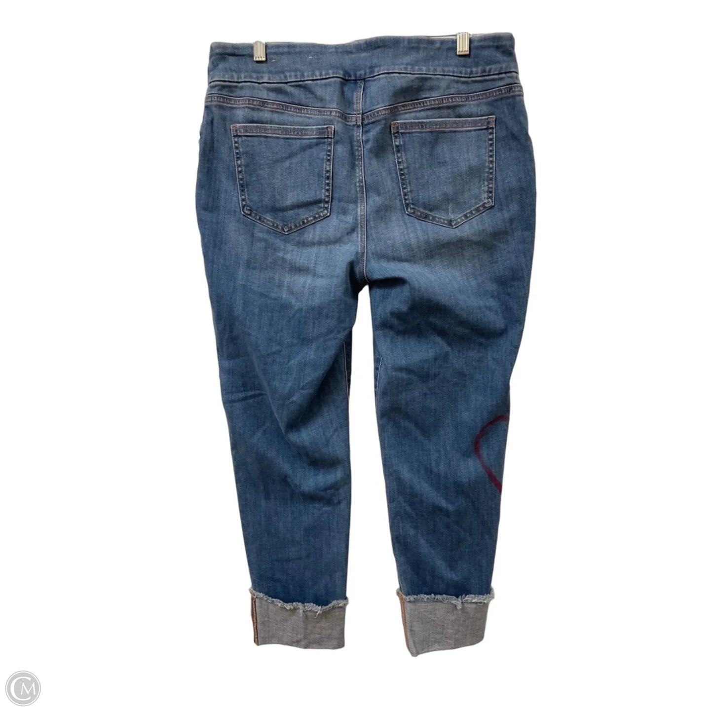 Jeans Skinny By Chicos In Black Denim, Size: 12