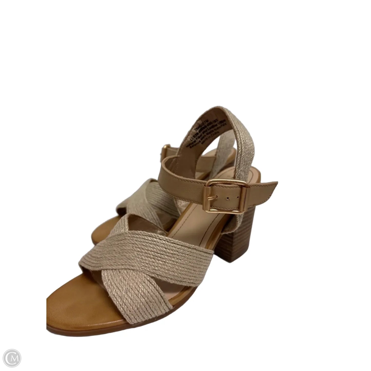 Shoes Heels Wedge By Clothes Mentor In Tan, Size: 7