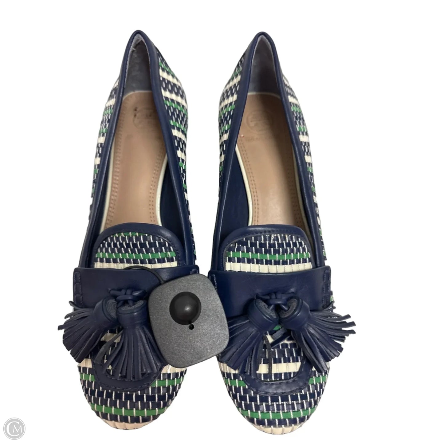 Shoes Designer By Tory Burch In Blue & Green, Size: 8.5