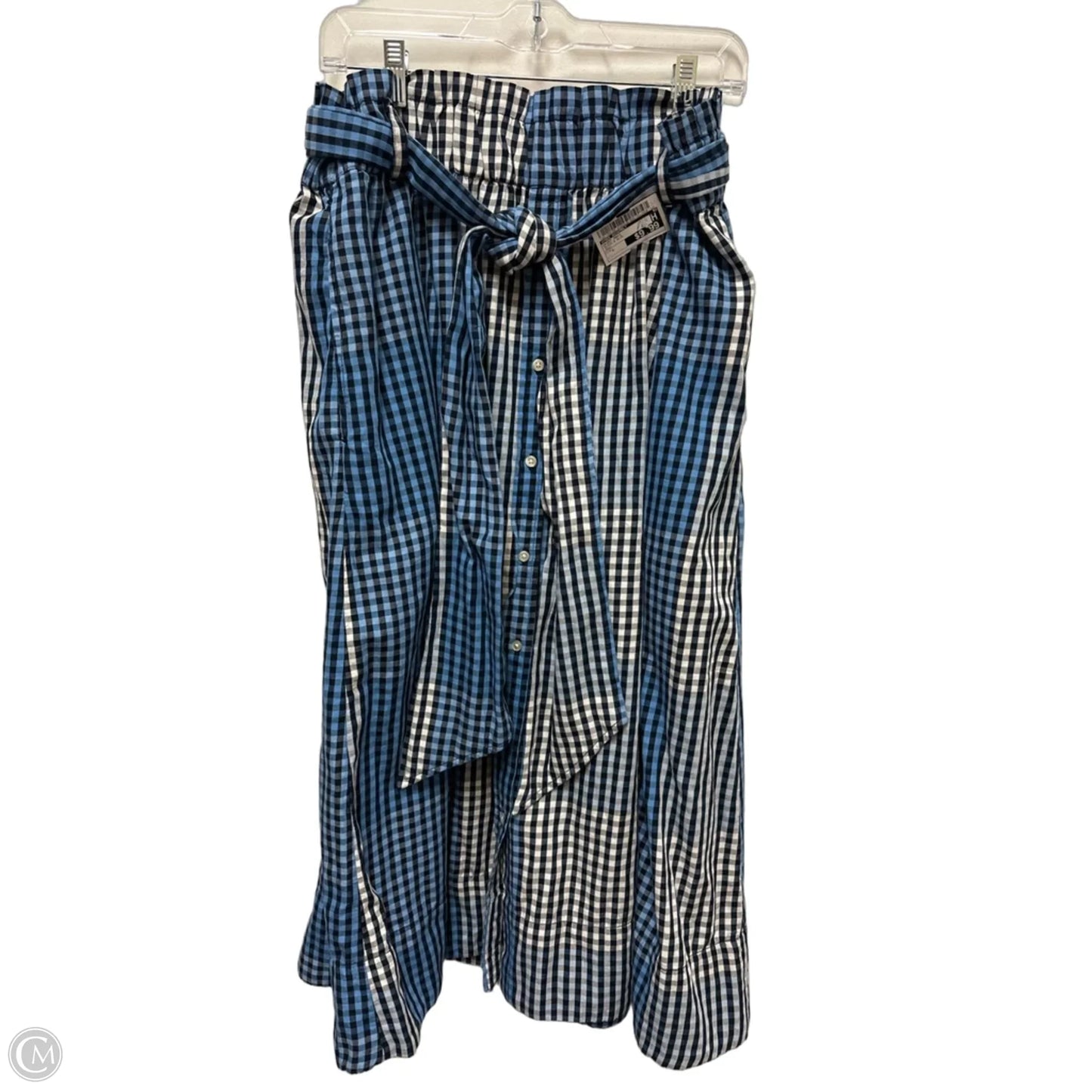Skirt Maxi By Free Assembly In Black & Blue, Size: L